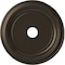 Ekena Millwork Traditional PVC Medallion (Canopies up to 13 1/2"), 22"OD x 3 1/2"ID x 1 1/2"P, Metallic Dark Bronze CMP22TRCDB - alternate 1